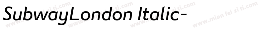 SubwayLondon Italic字体转换